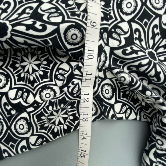 Talbots Petites Black and White Geometric Patterned Cropped Pants Wms sz 14W - Picture 11 of 13